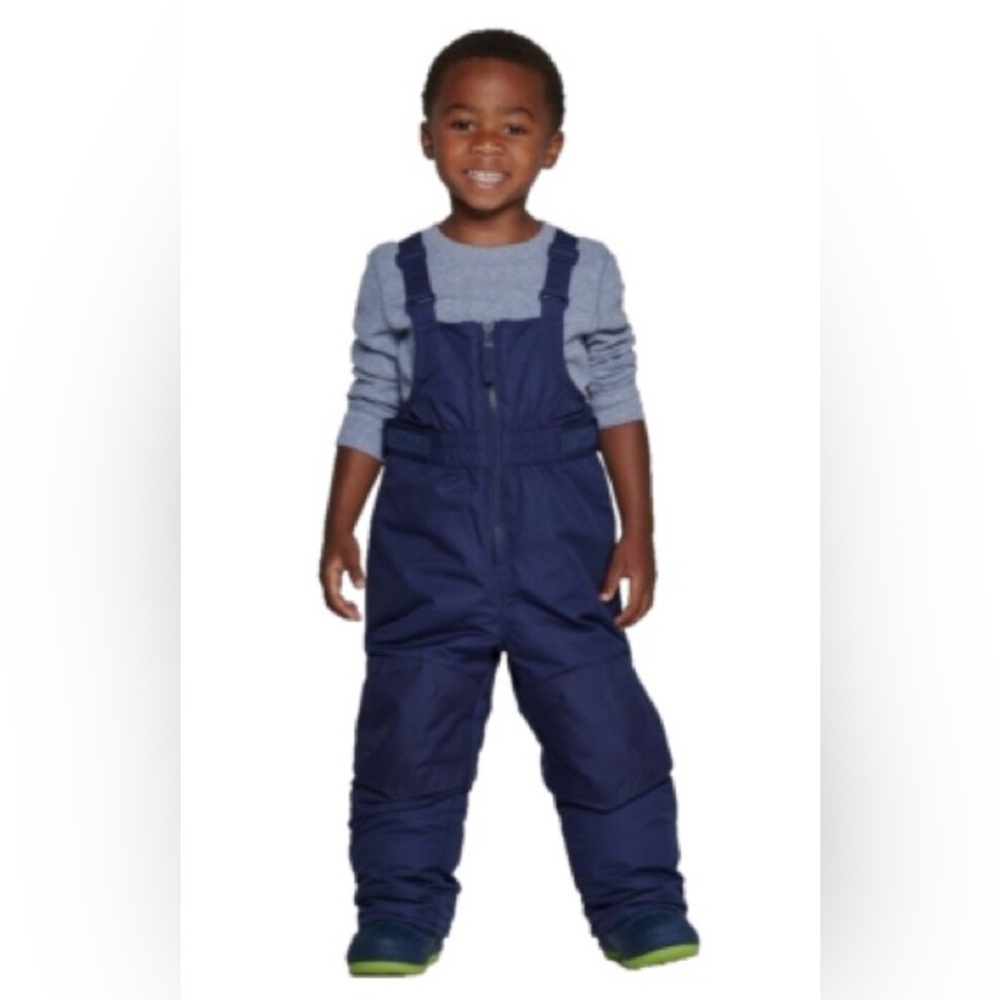 Cat & Jack Navy Snow Bib Overalls EUC 2T